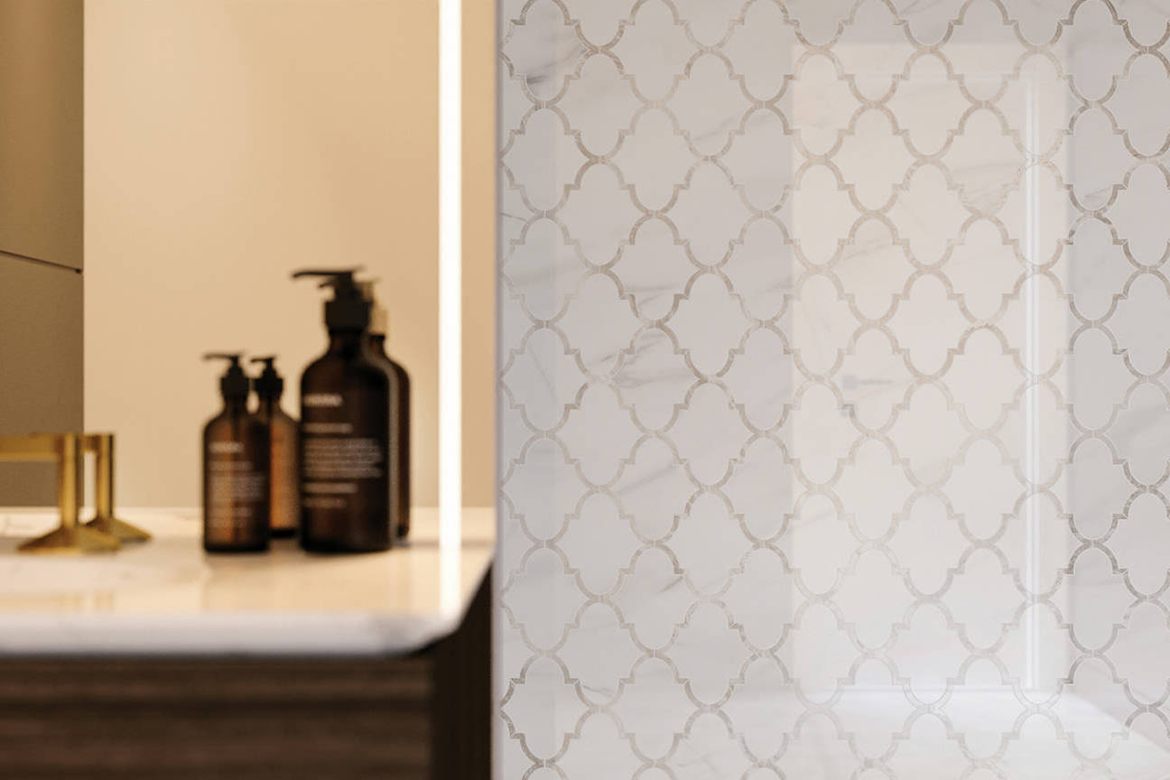 Ardor Infatuation Arabesque Polished Mosaic 3 | Digital Tile Catalog | Carminart