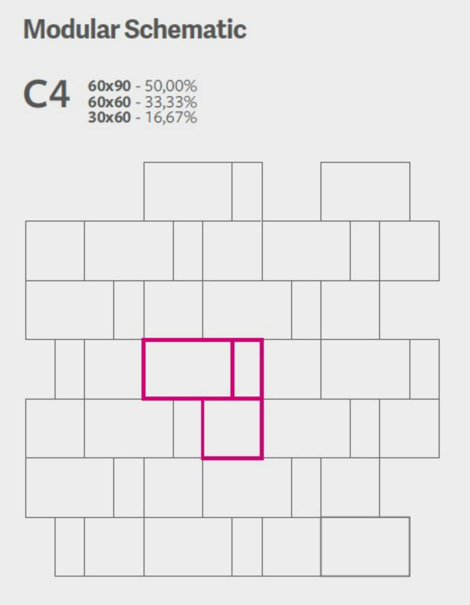 Elevation C4 Modular Schematic | Digital Tile Catalog | Carminart
