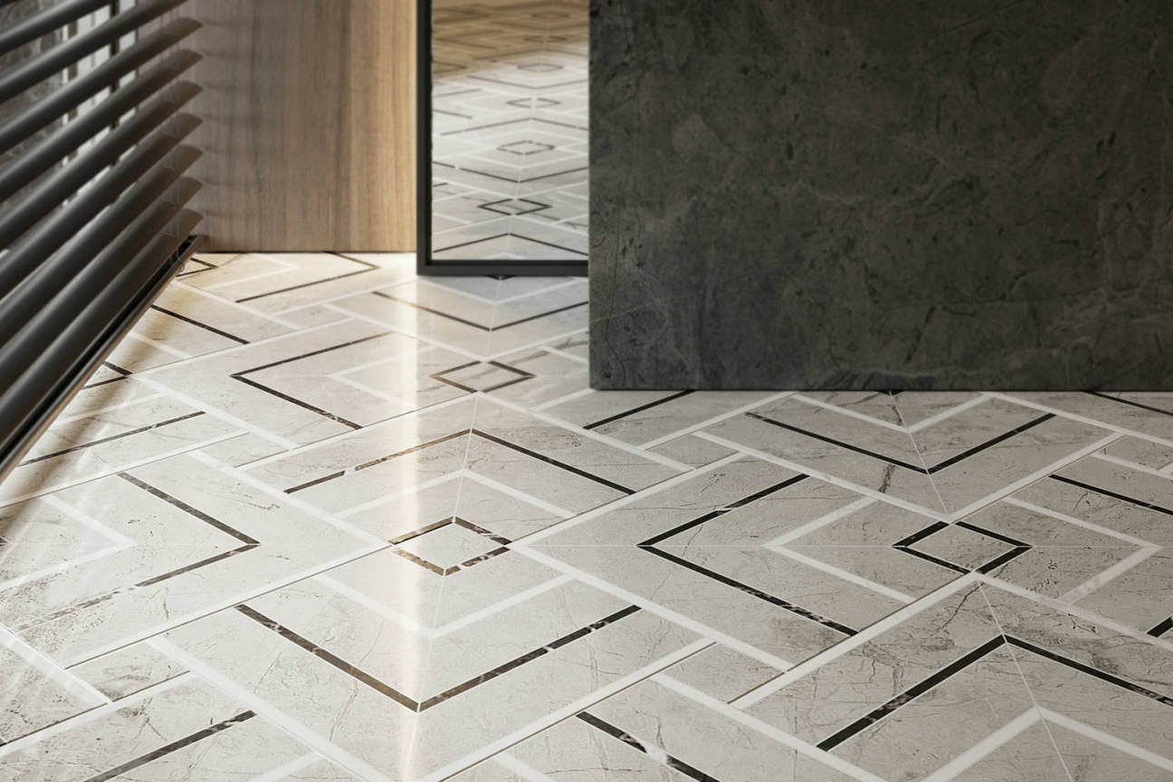 Luxury Roma Argento Picco Mosaic 3 | Digital Tile Catalog | Carminart