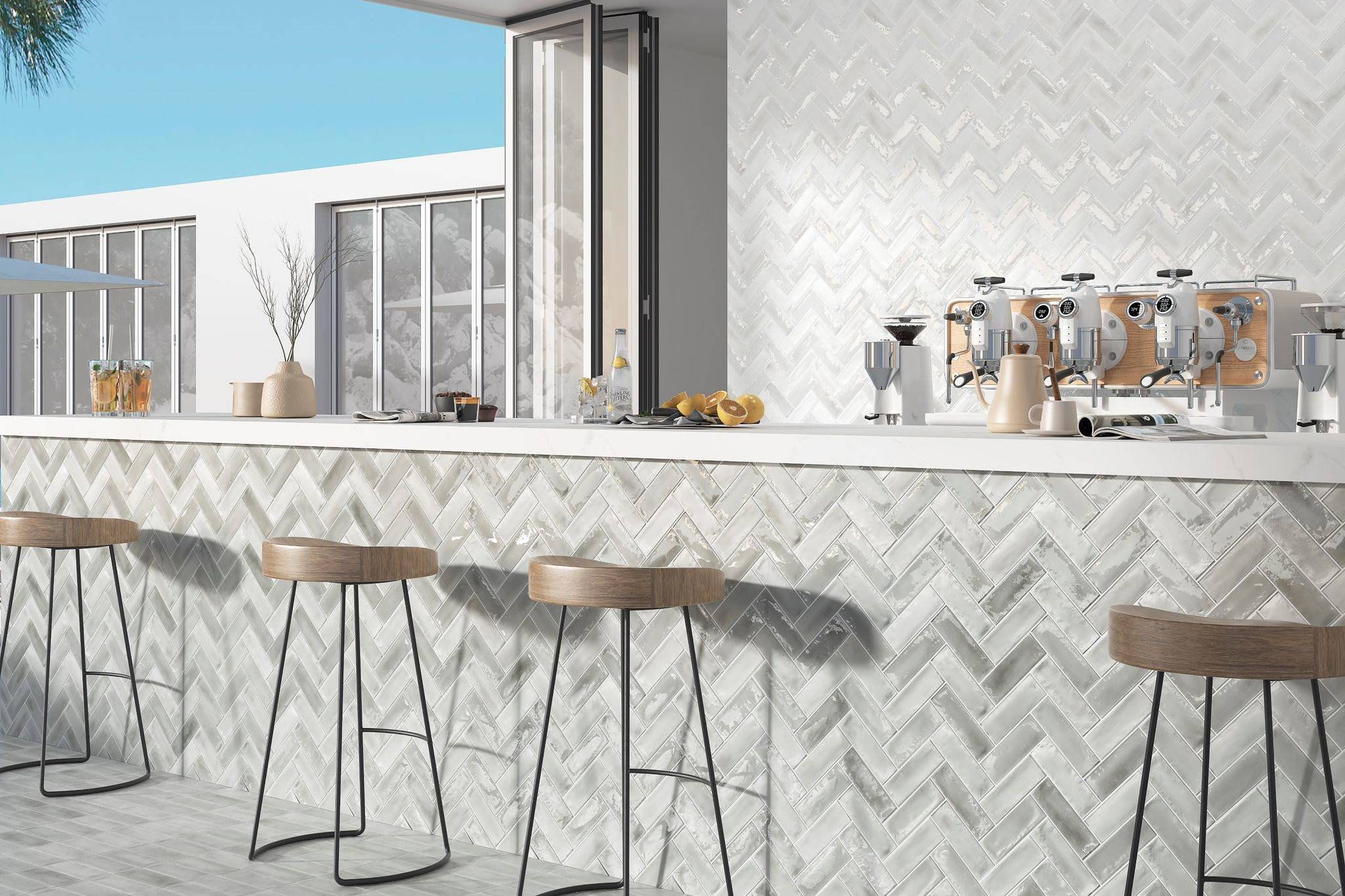 Aruba Silver and White - Matt & Gloss 2x6 | Digital Tile Catalog | Carminart