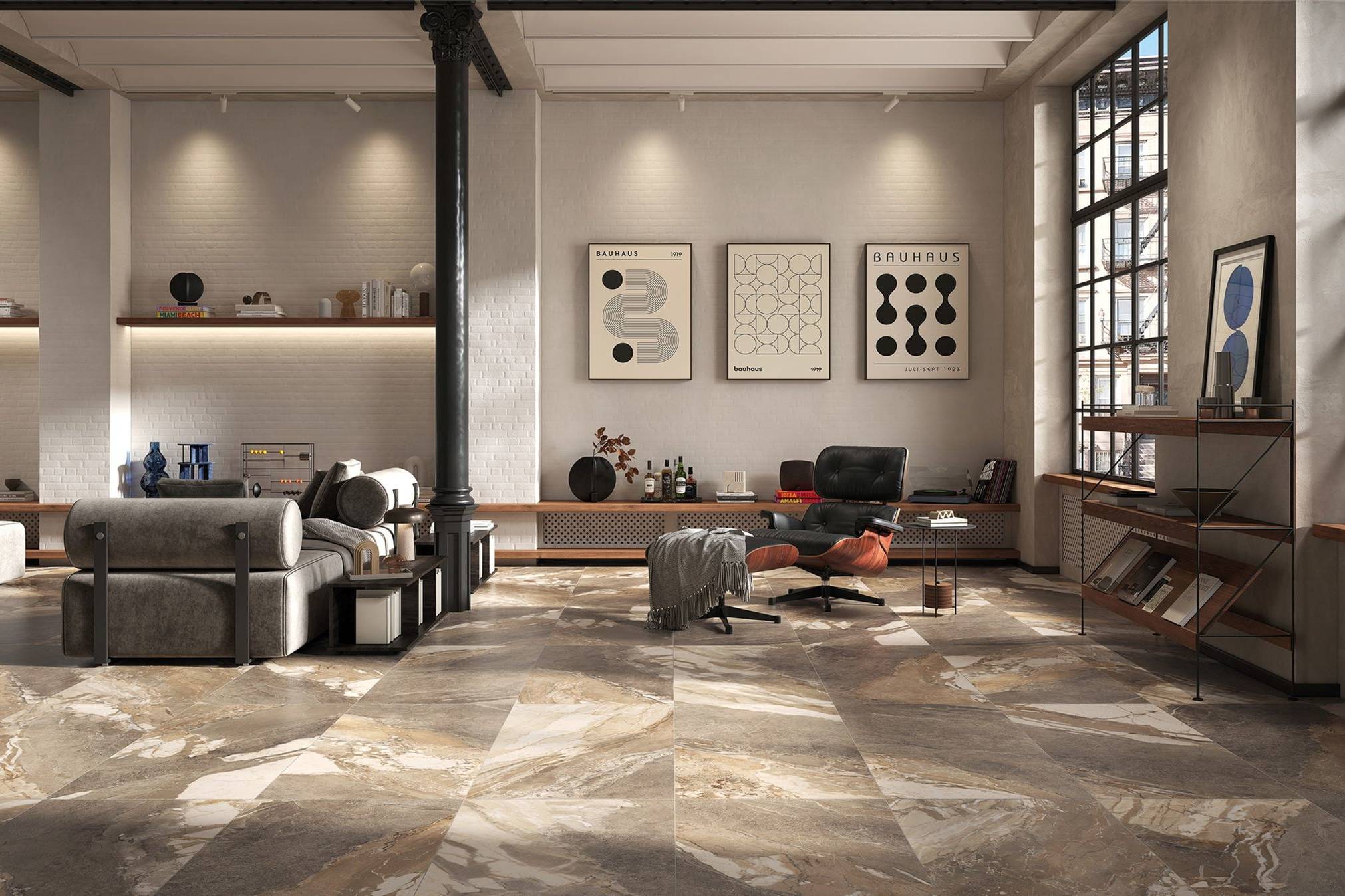 Dynasty Taupe Polished/Matte 24x48 1 | Digital Tile Catalog | Carminart