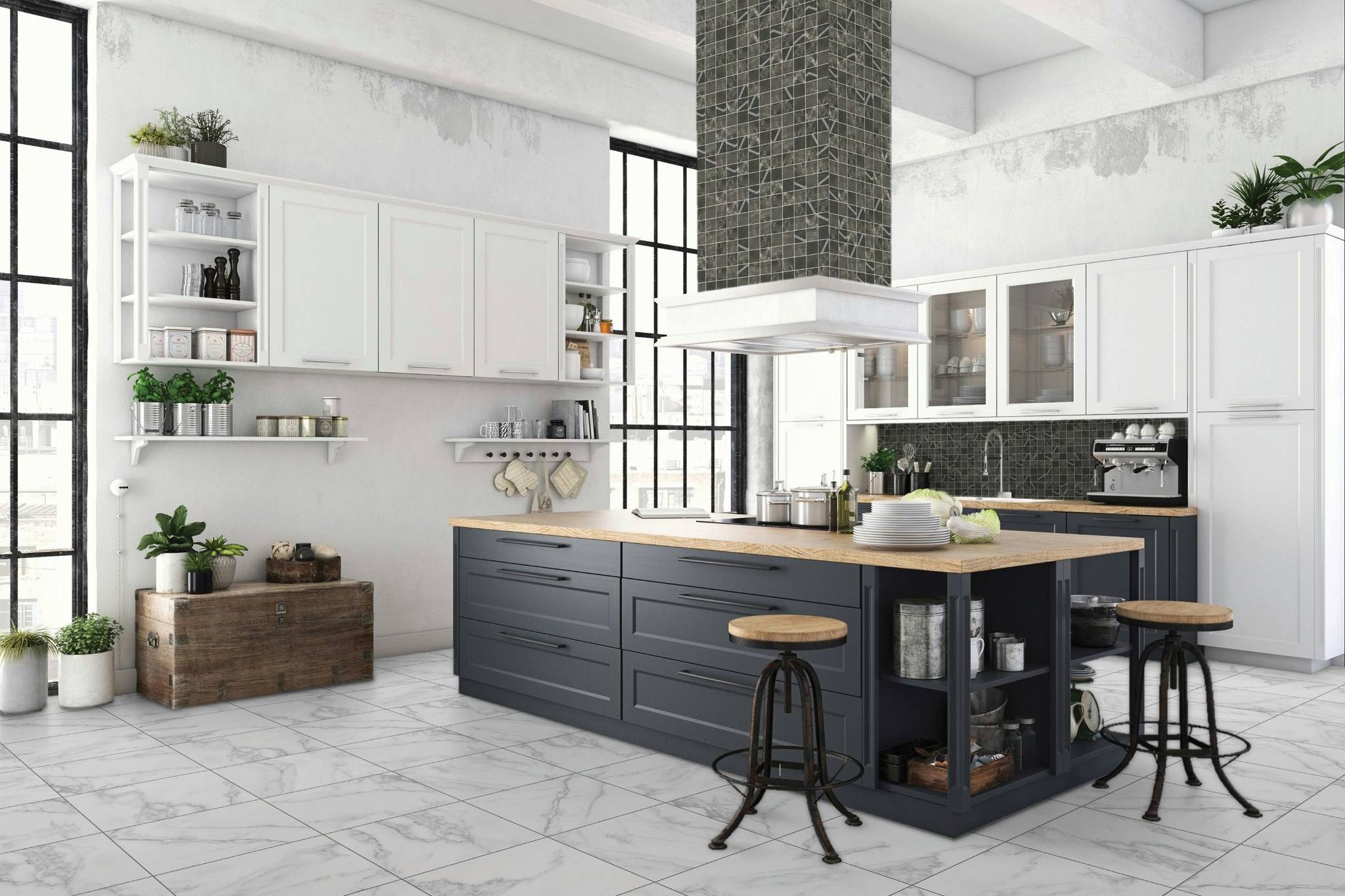 Florence Bianco and Carbon | Digital Tile Catalog | Carminart