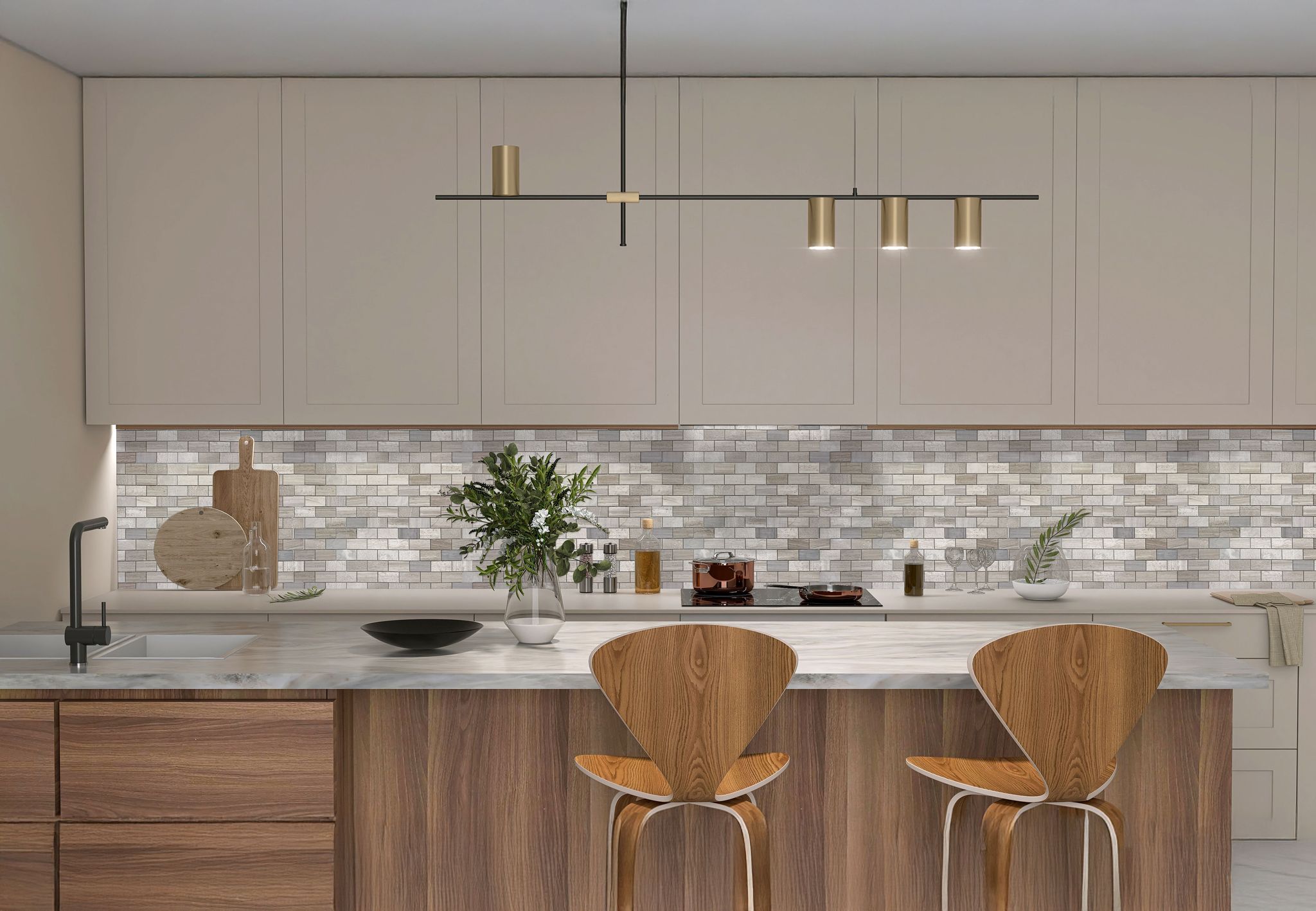 5x10cm Multi Finish Mosaic Limestone | Digital Tile Catalog | Carminart