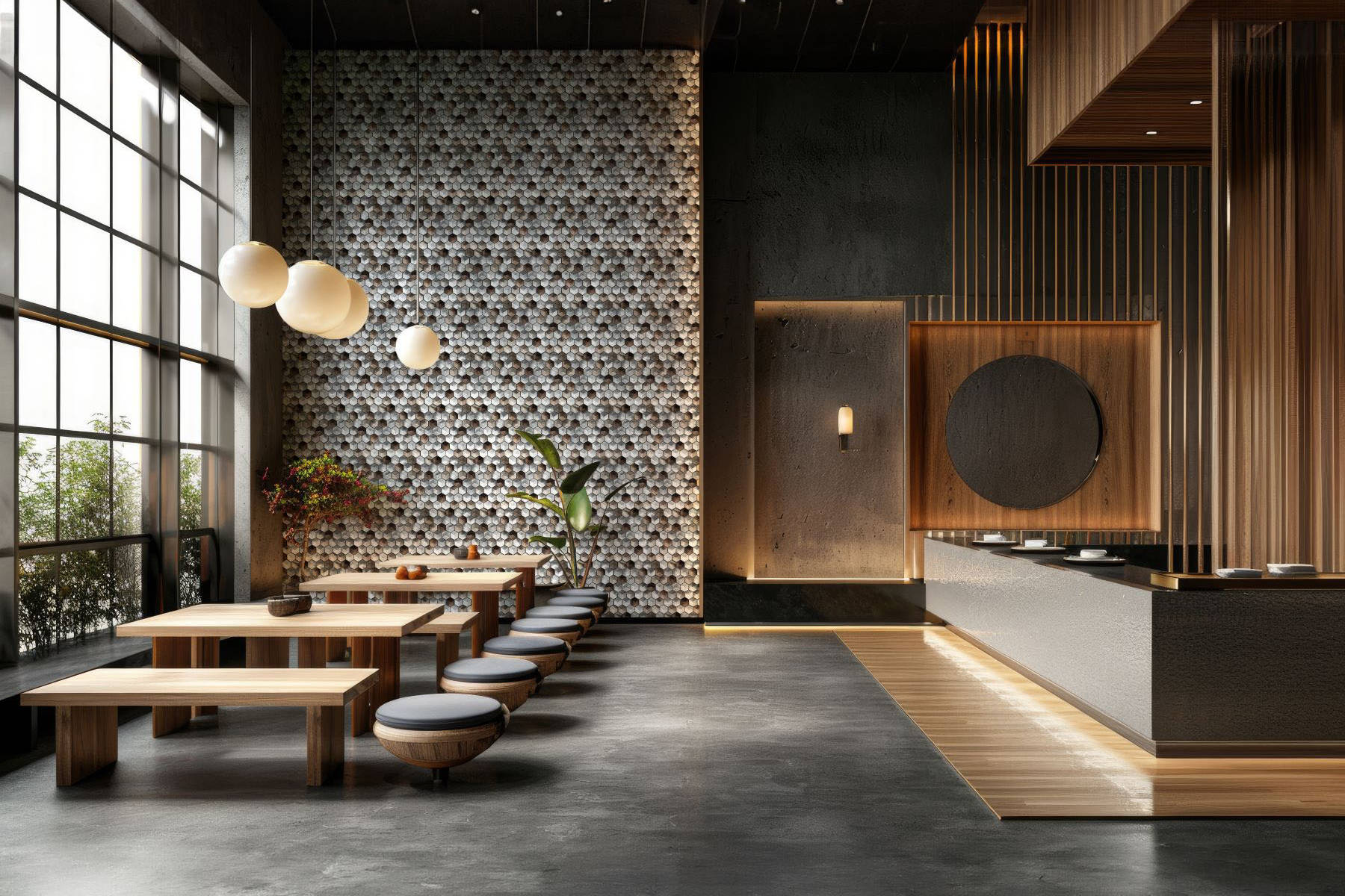 Aluminum Hexagon Silver Brown Mosaic | Digital Tile Catalog | Carminart