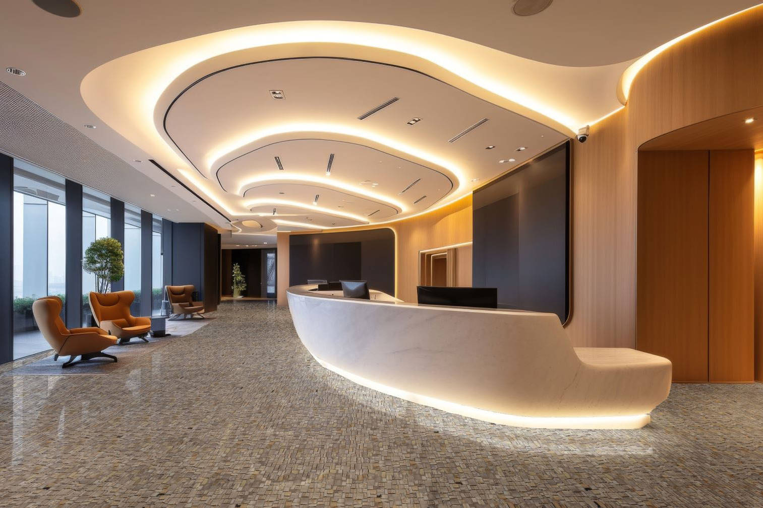 Cubic Fossil Wood Stone  | Digital Tile Catalog | Carminart