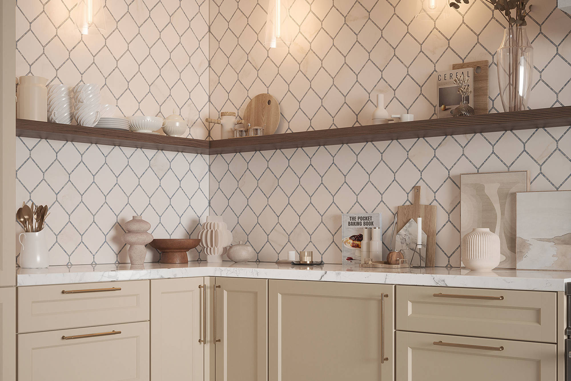 Elm Blue Mosaic 1 | Digital Tile Catalog | Carminart