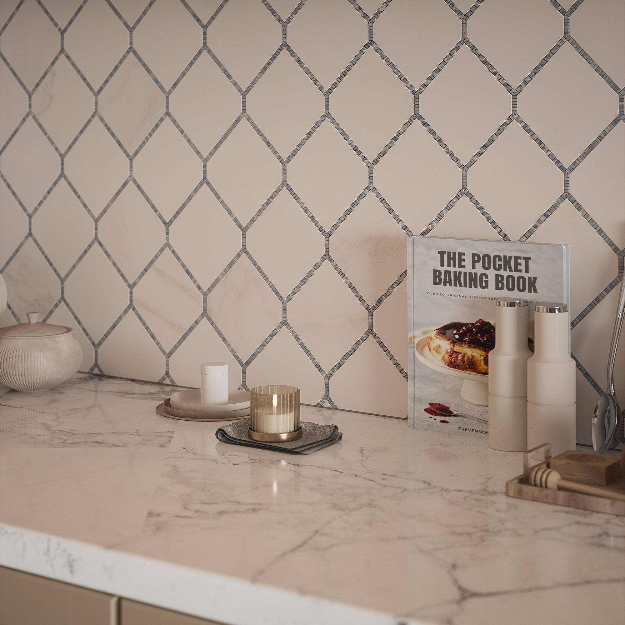 Elm Blue Mosaic 0 | Digital Tile Catalog | Carminart