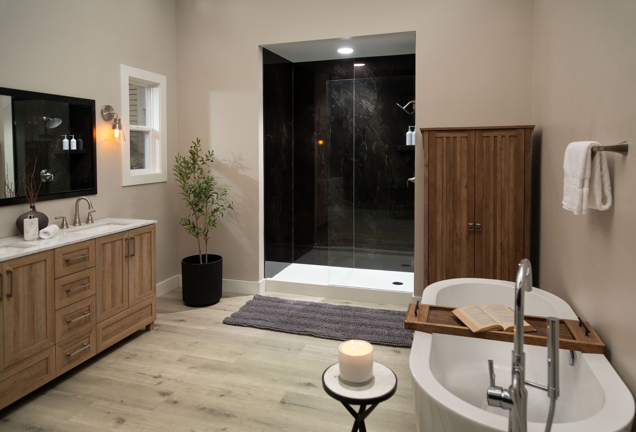 Black Ice Gloss Shower Wall Kit 32x60x94 | Digital Tile Catalog | Carminart