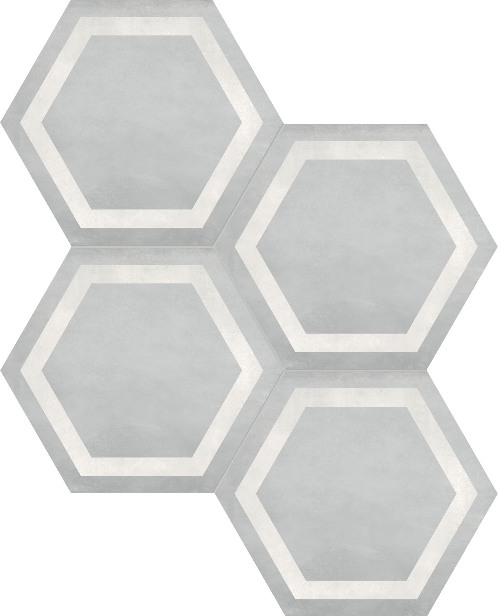 Form 7" Hexagon Frame Ice | Digital Tile Catalog | Carminart