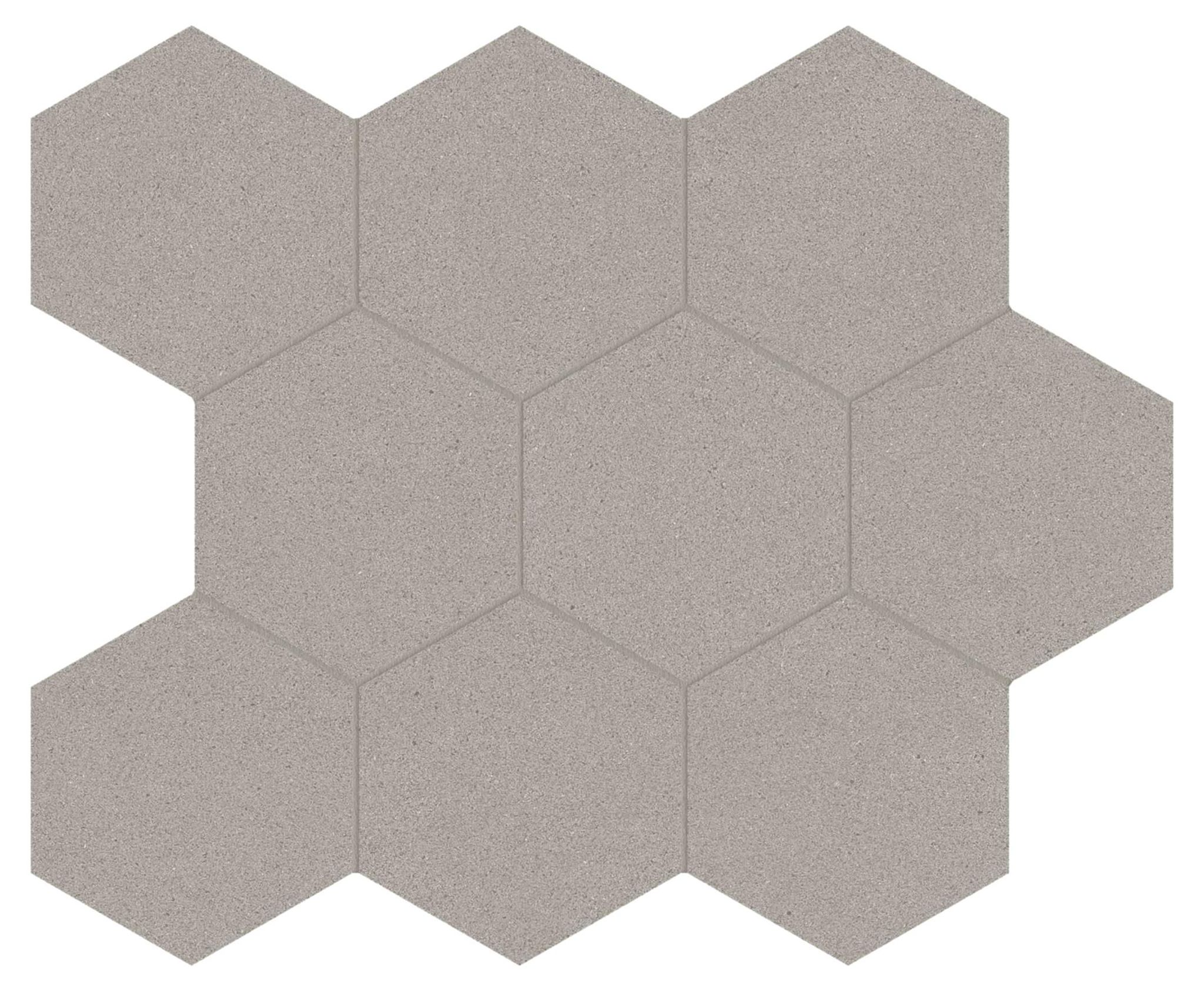 Serena 4" Hex Pewter | Digital Tile Catalog | Carminart