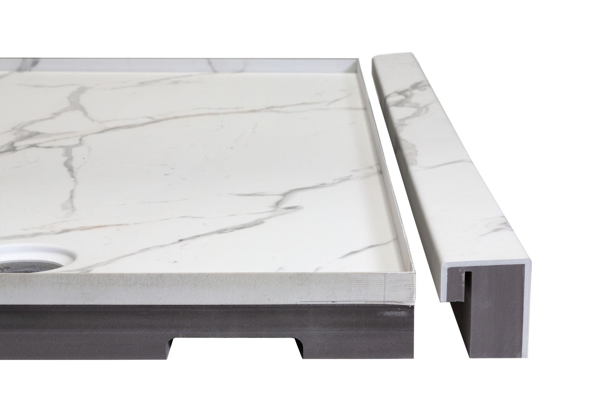 Shower Pan 36x60 Bianco Marble | Digital Tile Catalog | Carminart