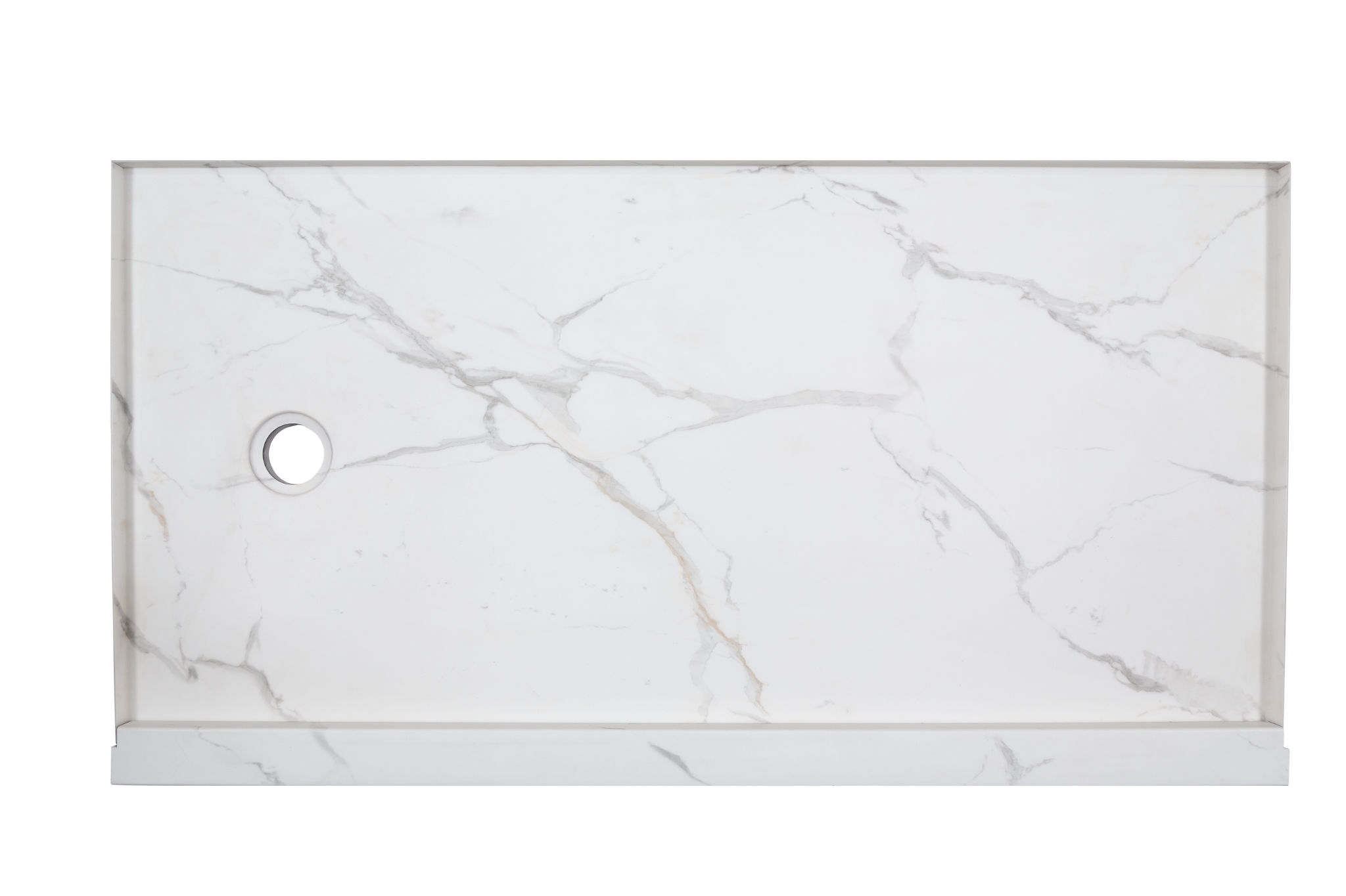 Shower Pan 36x60 Bianco Marble | Digital Tile Catalog | Carminart