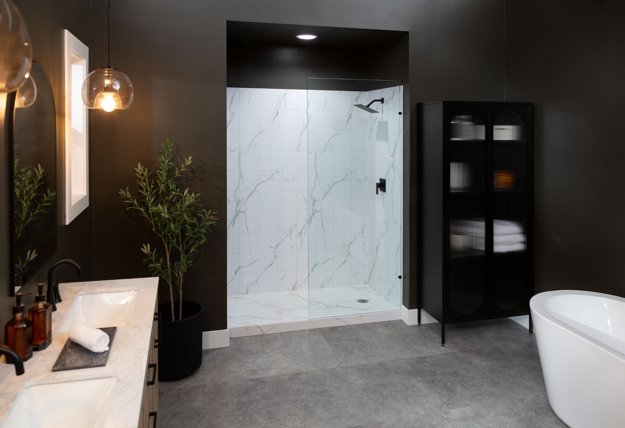 Shower Pan 36x60 Bianco Marble | Digital Tile Catalog | Carminart