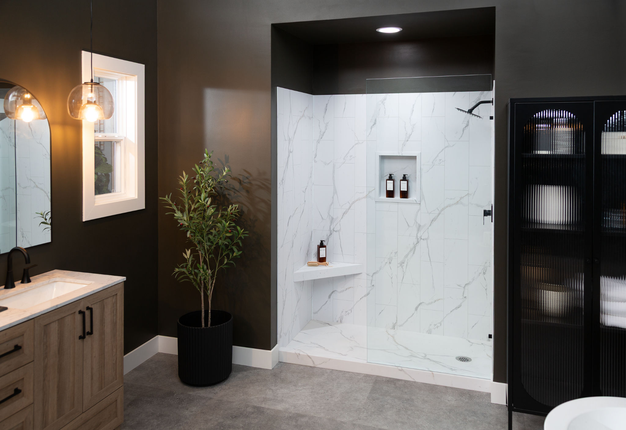 Shower Pan 36x60 Bianco Marble | Digital Tile Catalog | Carminart