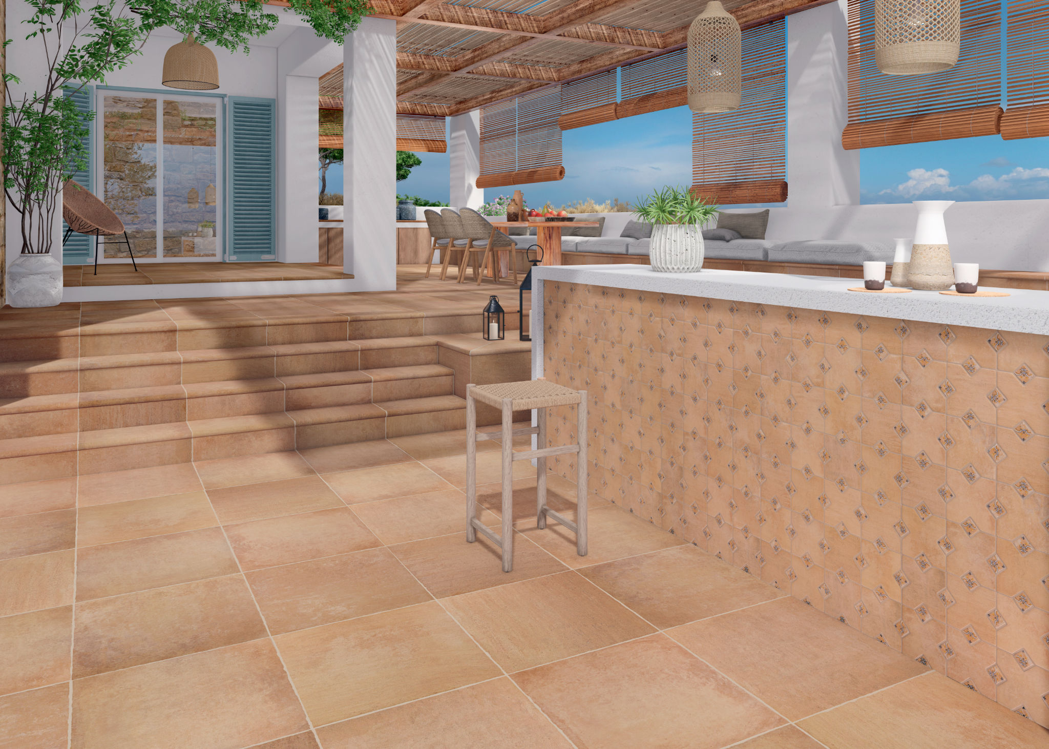 Tuscany 6x6 Cross Sun | Digital Tile Catalog | Carminart
